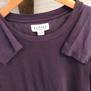 Long sleeve purple t-shirt by velvet